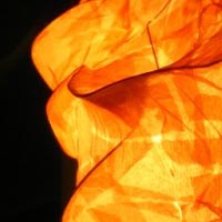 orange lampshade